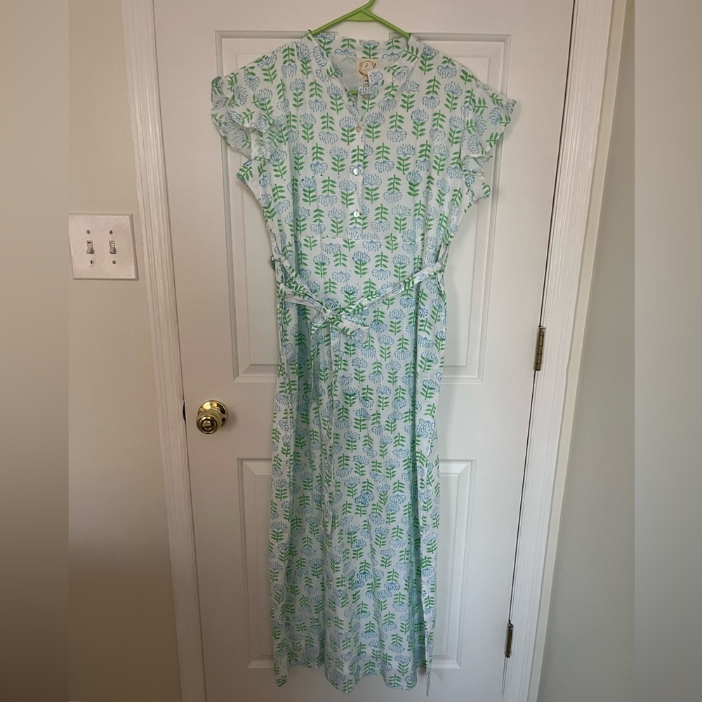 Blue Heron Boutique Block Print Maxi Dress